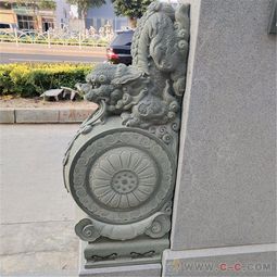 石雕拴馬樁 青石仿古獅子造型，融合鎮(zhèn)宅招財與室內(nèi)裝飾的藝術(shù)